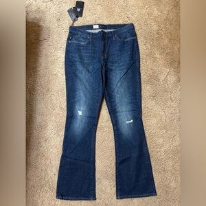 Rock & Republic NWT Dark Blue Mid Rise Bootcut Studded Pockets with Stretch